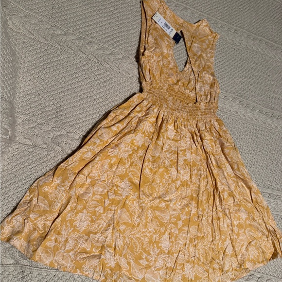 NWT Roxy SZ XS Yellow Floral Women's Dress - Picture 8 of 11